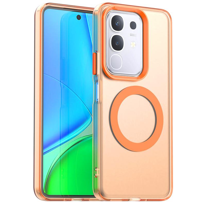 Transparent Phone Case For Vivo Y29 Case Vivo Y29 4G Magnetic Adsorption Wireless Charge Back Cover For Vivo Y29 Case 6.68 Inch