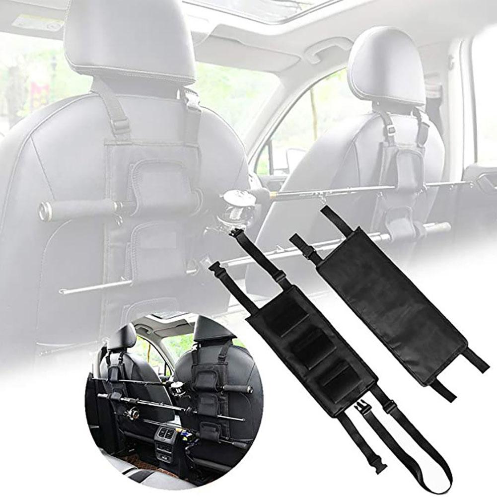 2pcs Car Fishing Rod Holders Oxford Cloth Multifunctional Hanging Fishing Pole Storage Rack For Suv Truck Van