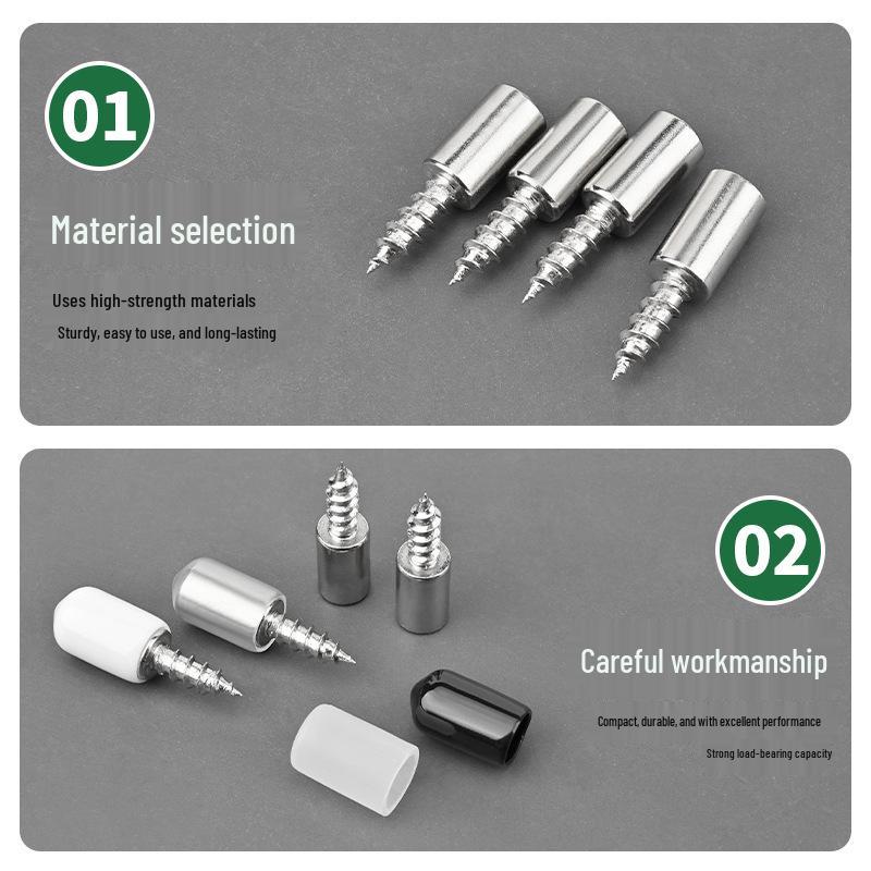 Selbstschneidende Schraube Regalstütze für Schrank und Glasaufbewahrung