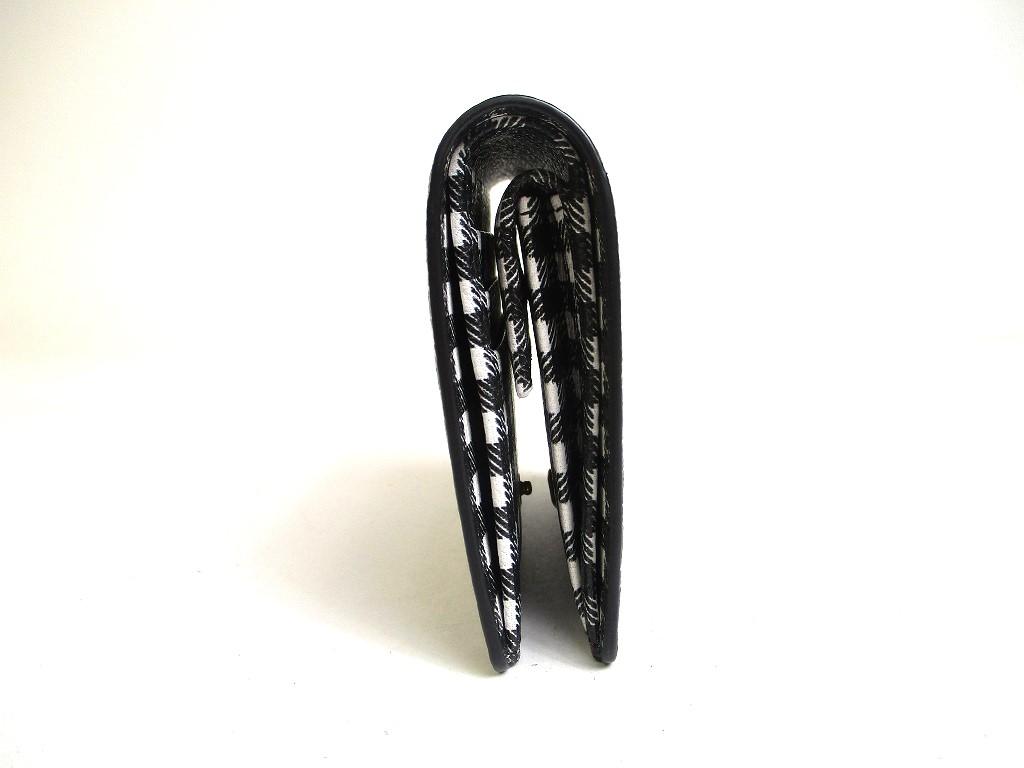 Authentic MIU MIU Rose Leather Madras Bifold Wallet Compact Wallet #a273  Refurbished