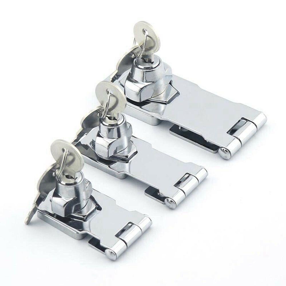 Hardware Silver Shed Home Improvement Padlock Locking Staple Garage Lock Hasp Cupboard