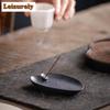 Chinesischer Keramik Blatt Räucherstäbchen Ofen Zuhause Arbeitszimmer Räucherhalter Aromatherapie Brenner Ofen Schreibtisch Dekoration Zubehör
