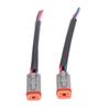Pair of DT 4 Pin Connector Waterproofing DT Automotive Electrical Connector Wiring Harness for Cars Trucks Boats LED