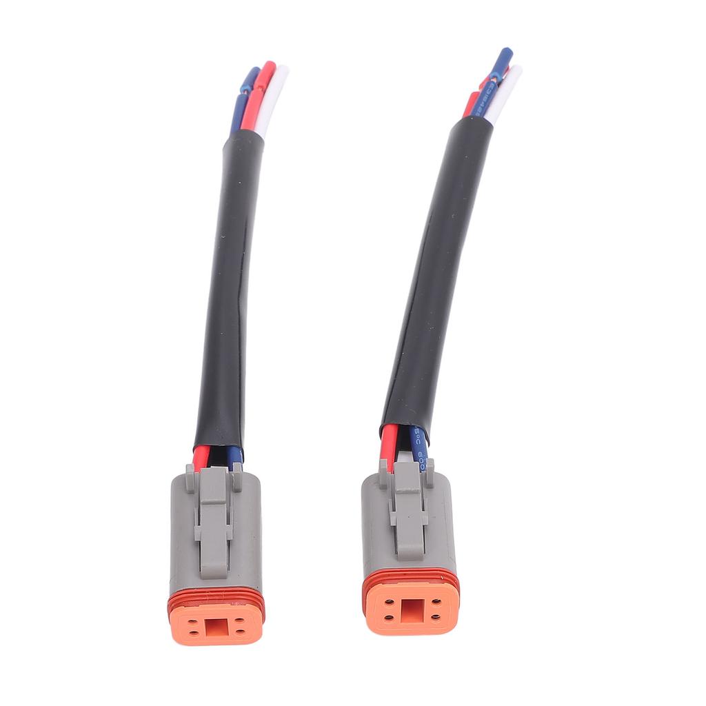 Pair of DT 4 Pin Connector Waterproofing DT Automotive Electrical Connector Wiring Harness for Cars Trucks Boats LED