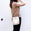 Mizumori Ado Shoulder Bag Eco Bag Set Beige Flower Ado-chan