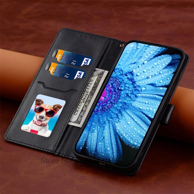 

For Redmi Note 14 4G Case Xiaomi Redmi Note 14 Pro 5G Case Wallet Flip Leather Cover For Redmi Note 14 Pro Plus 5G Case Fundas Redmi Note 14 Pro 4G чёрный