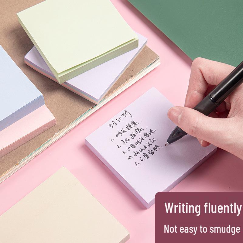 Morandi Strong Adhesion Sticky Notes: Large, Pure Color, Self-Adhesive Strips for Student Use