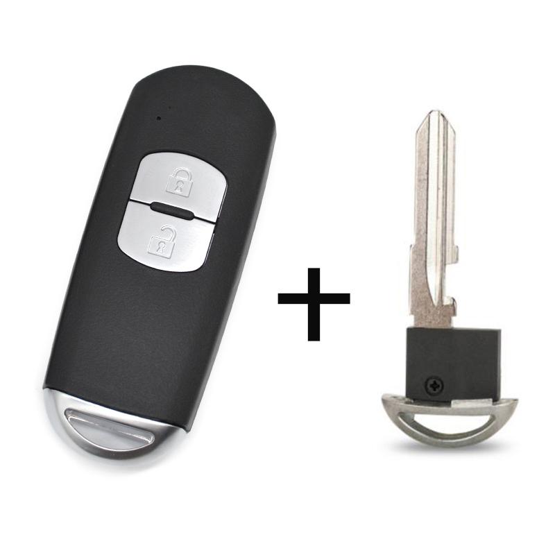 

BZTOPKEYS Replacement smart car key shell for Mazda 3 6 CX-3 Axela CX-5 CX-7 Atenza Artz 2/3button Remote key Case Cover