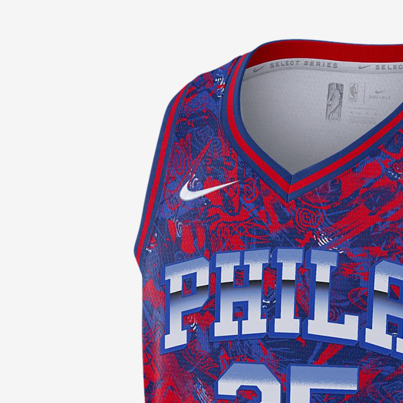 Nike Nba Swingman Fan Edition 76ers Simmons 25 Jersey Men jerseys Purple DA6952-657