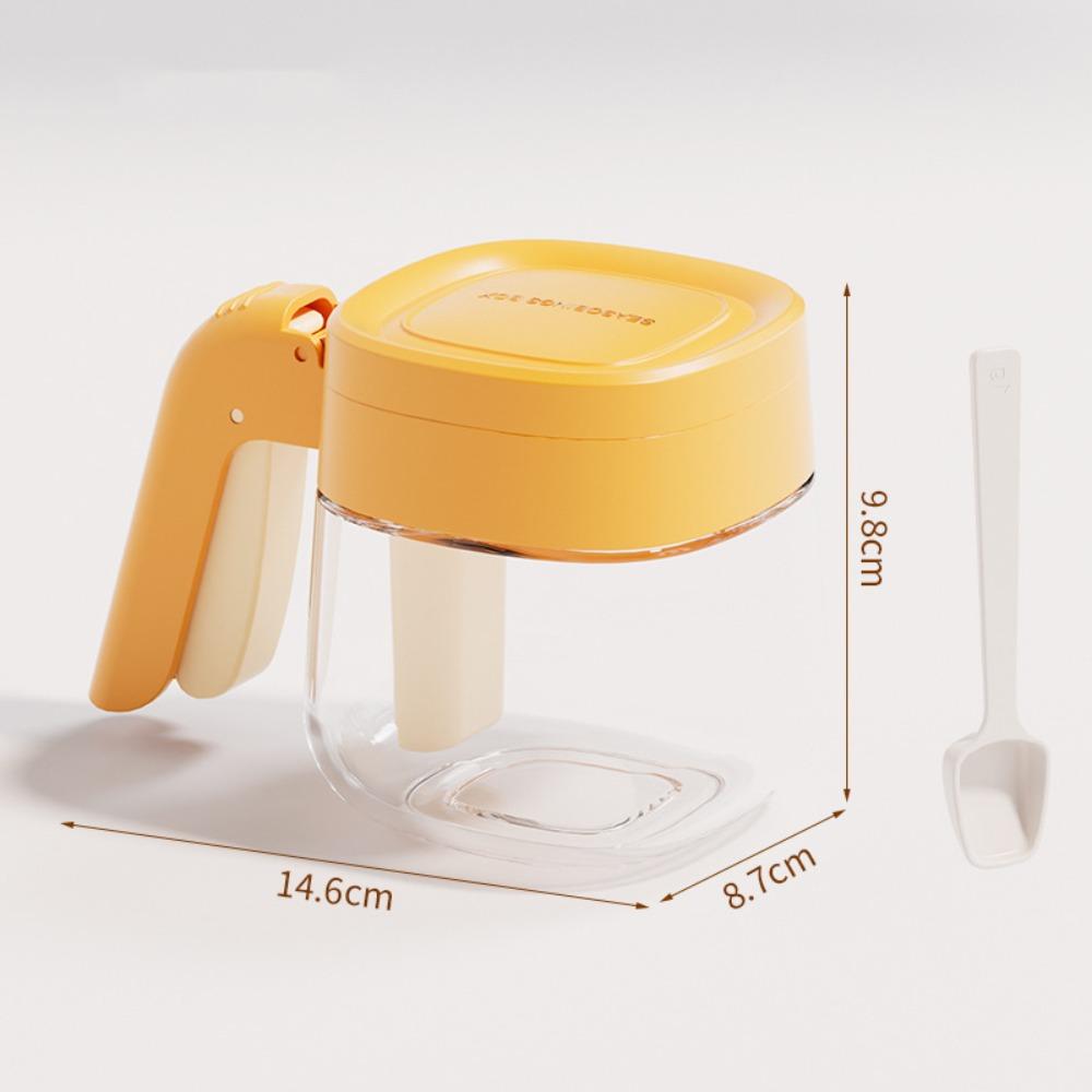 Glass Plastic Glass Seasoning Bottles Transparent Seasoning Display Spice Containers Honey Dispenser Kitchen Supplies жёлтый