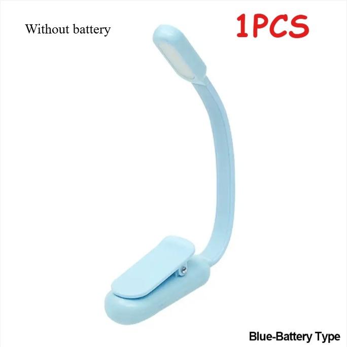Mini USB Rechargeable Clip On Book Light 3 Level Adjustable Brightness LED Night Lamp For Bedroom Travel Study