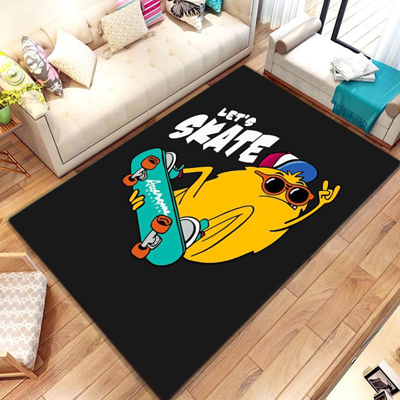 Custom Skateboard Logo Printed Carpet Fashion Yoga Mat Non-slip Area Rug Photography Prop Birthday Gift Bedroom Decor mandala