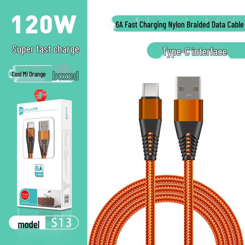 Pin Yue S13 6A Fast Charging Cable for Apple, Xiaomi, Honor, Huawei USB-C Devices
