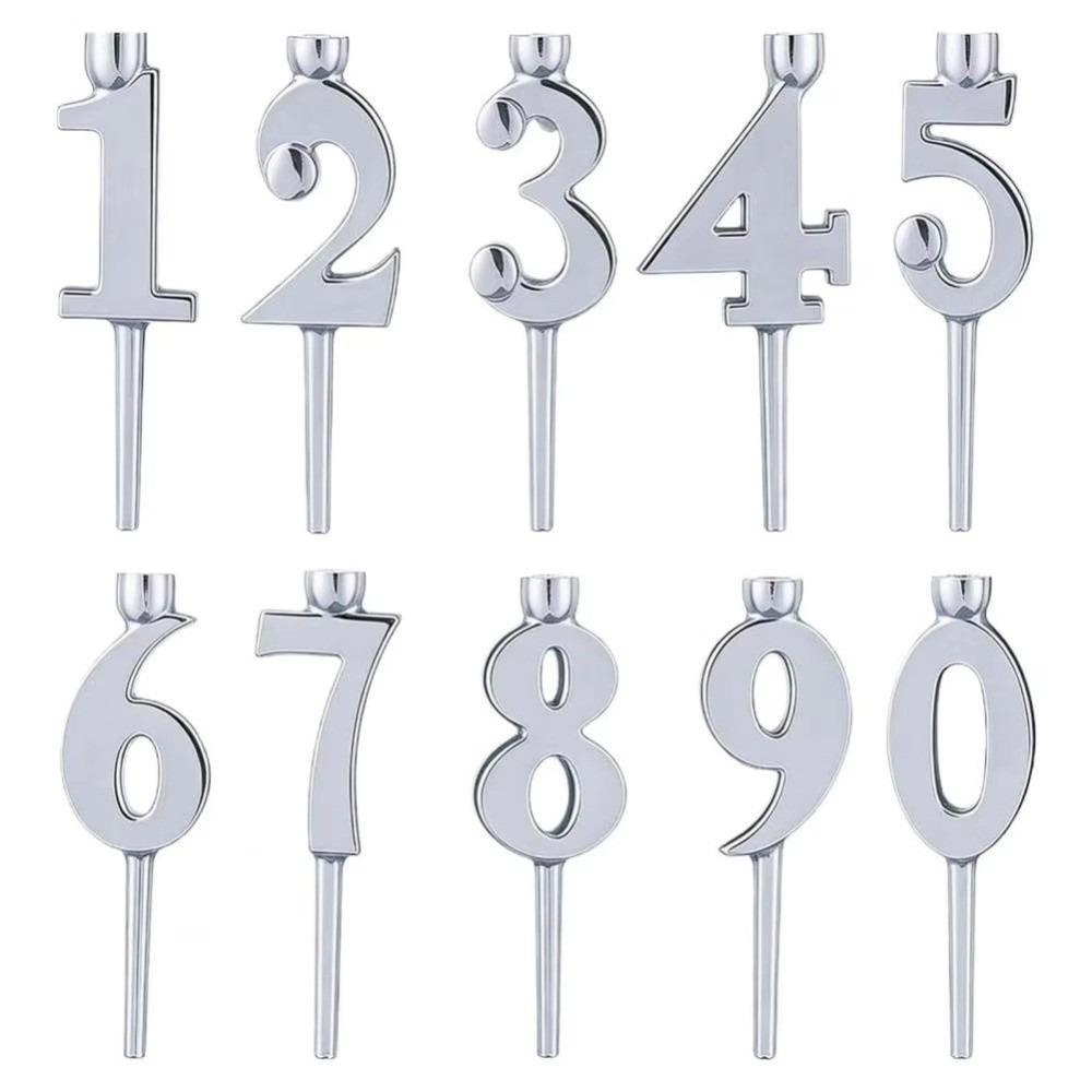 Number Metal Number Candle Holder Set DIY Candles Holders Sets Gifts Birthday Candles Stand