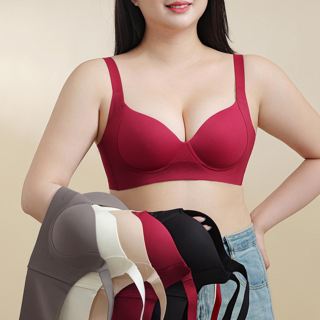 Invisible Bra Women's Thin Cup Large Size Bra Underwear Invisible Bra Push Up Bra