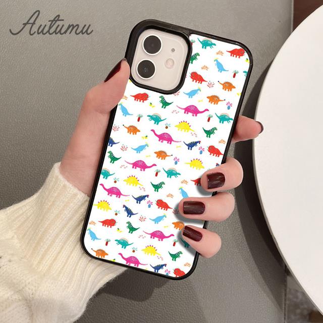 Baby Dino Phone Case for iPhone 17 Air 15 16 16e 11 12 13 14 Pro Max Plus Cover Coque Fundas Shell