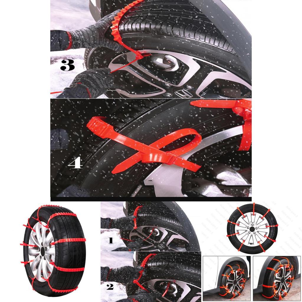 Durable And Versatile 1pcs Car Truck Suv Thick Tendon Snow Anti-skid Tire Chains