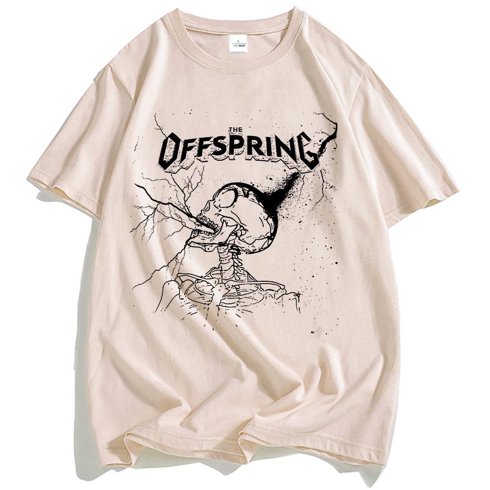 PŘEPLŇOVANÉ Černé Tričko The Offspring Rocková Kapela Trička Léto Grunge Hip Hop Streetwear Unisex Léto Bavlna Pánské Tričko Móda