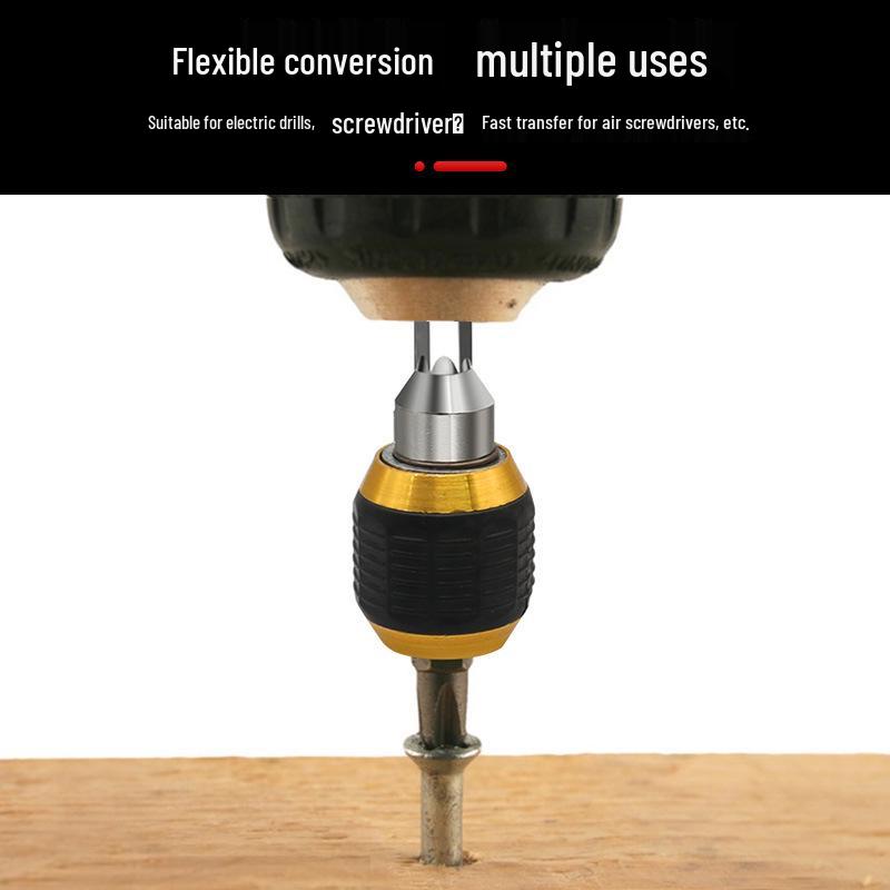 Hex Shank Large Head Quick Release Self-Locking Drill Extension Rod