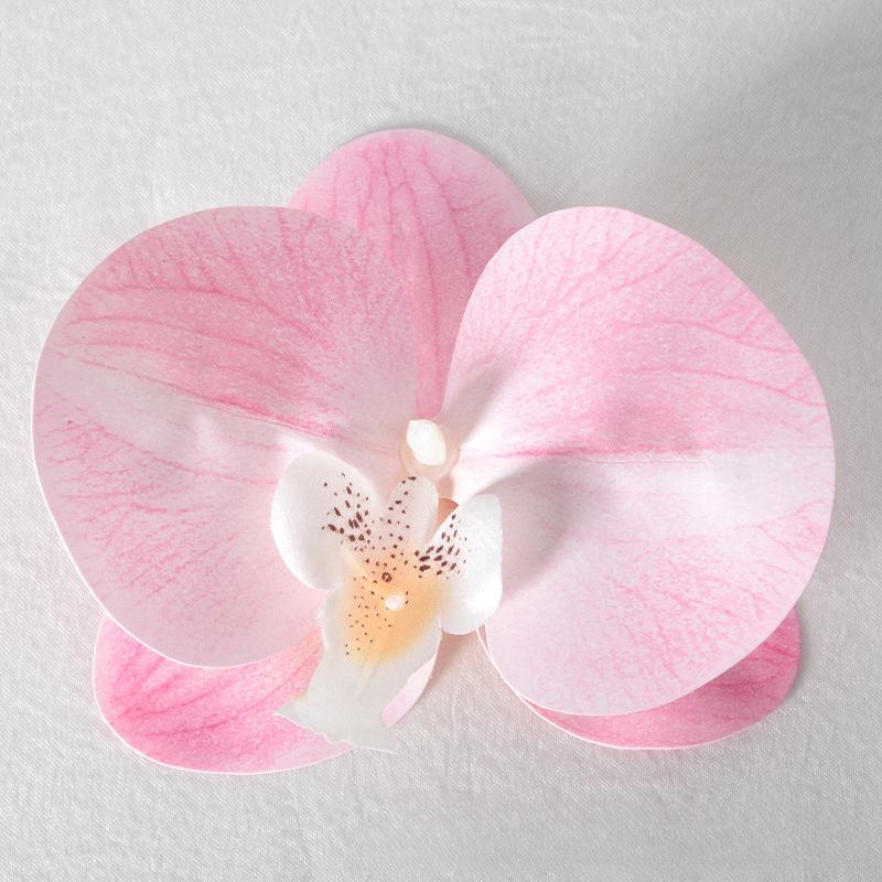 5pcs Simulated Film Butterfly Orchid Flower Head Petals Flower Accessories Headwear Hairclip Handmade Wedding Gift Decoration