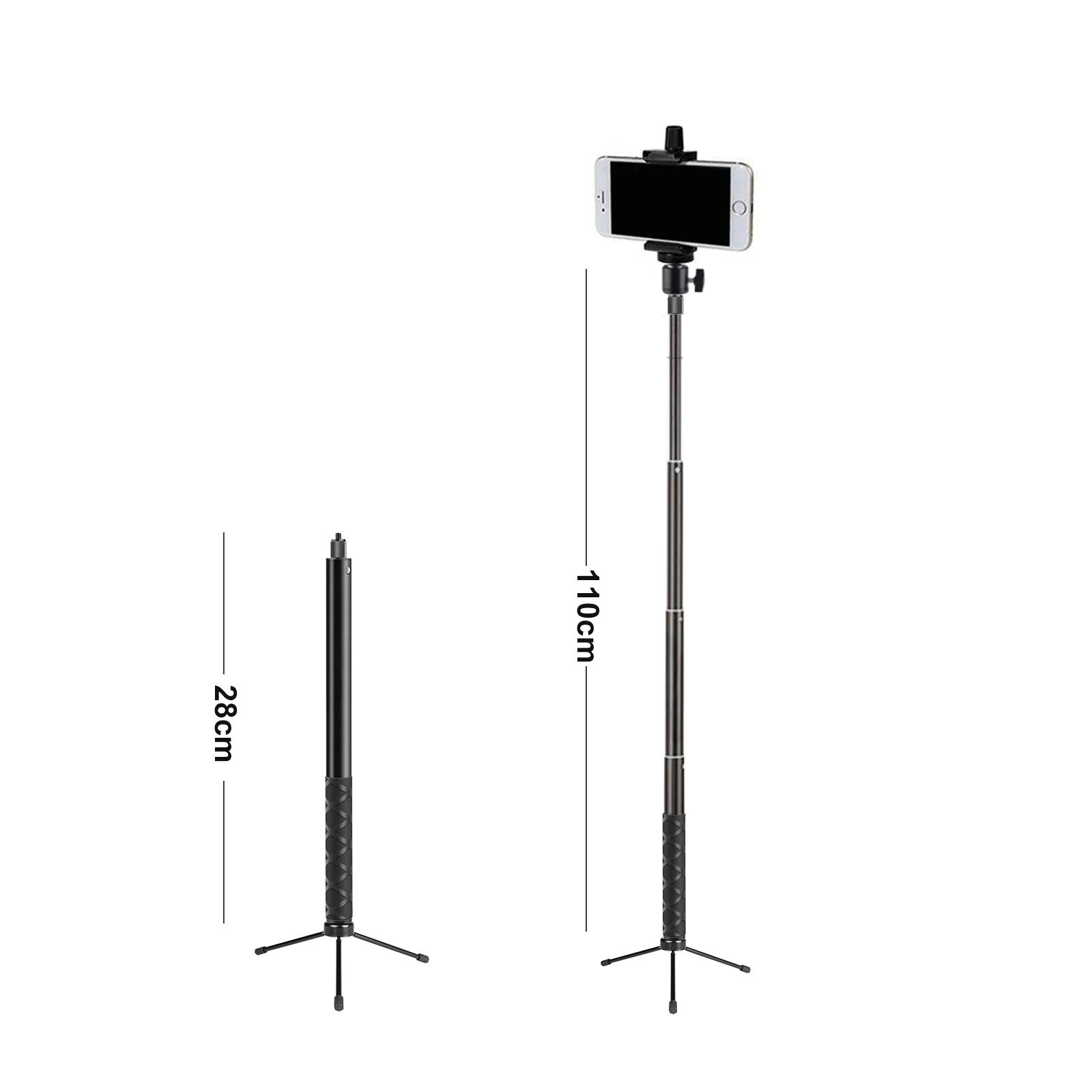 

Металлическая панорамная селфи-палка, штатив, штатив с винтом 1/4 дюйма для телефона, держатель для мобильной камеры, зажим для смартфона, монопод, подставка для трипа