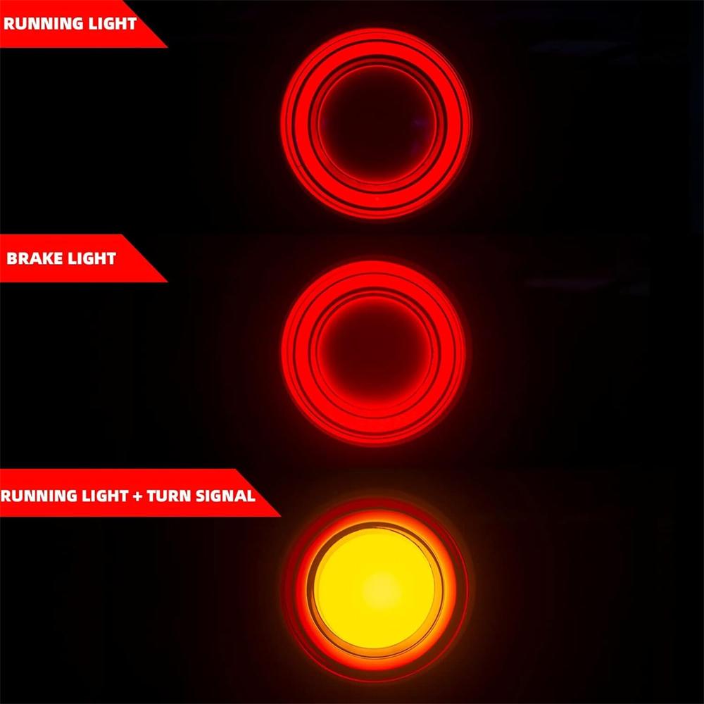 Motorcycle Bullet LED Turn Signal Blinker Brake Running Tail Lights Universal