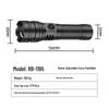 UOSU Outdoor High-Beam Rechargeable Tactical Flashlight