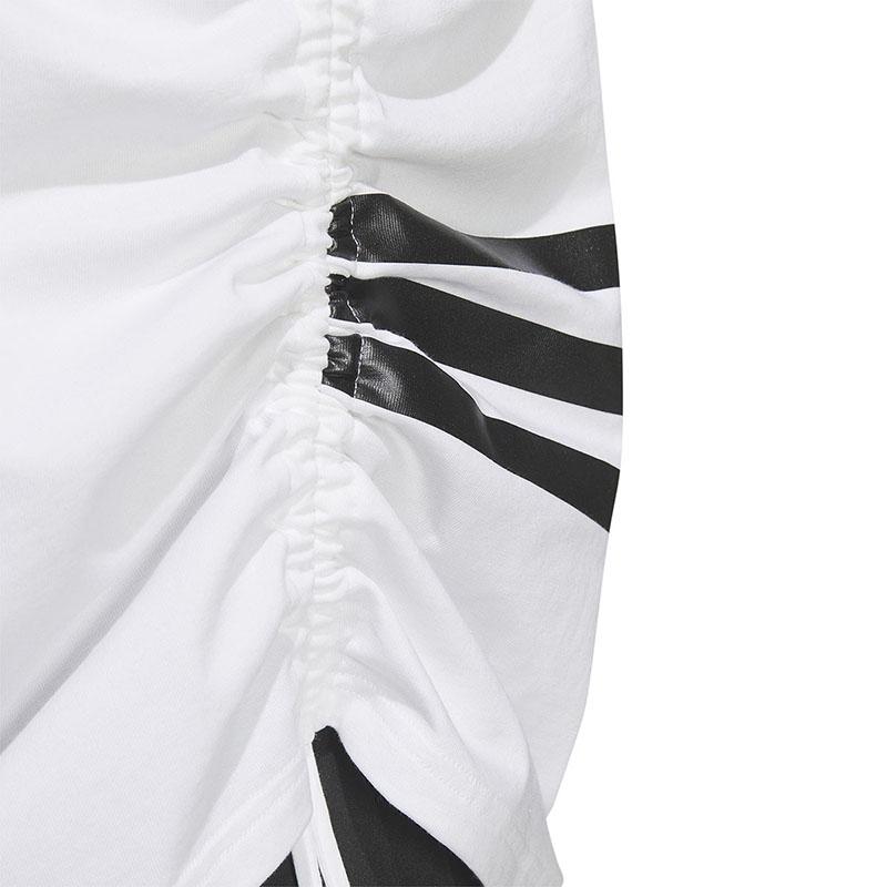 Adidas Neo Three-Stripe Color Block Casual Sports Short Sleeve T-Shirt Women Tops White IP3900