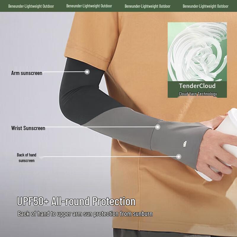 Banana Umbrella Men's UV Protection Finger-Hole Ice Sleeves AL36924
