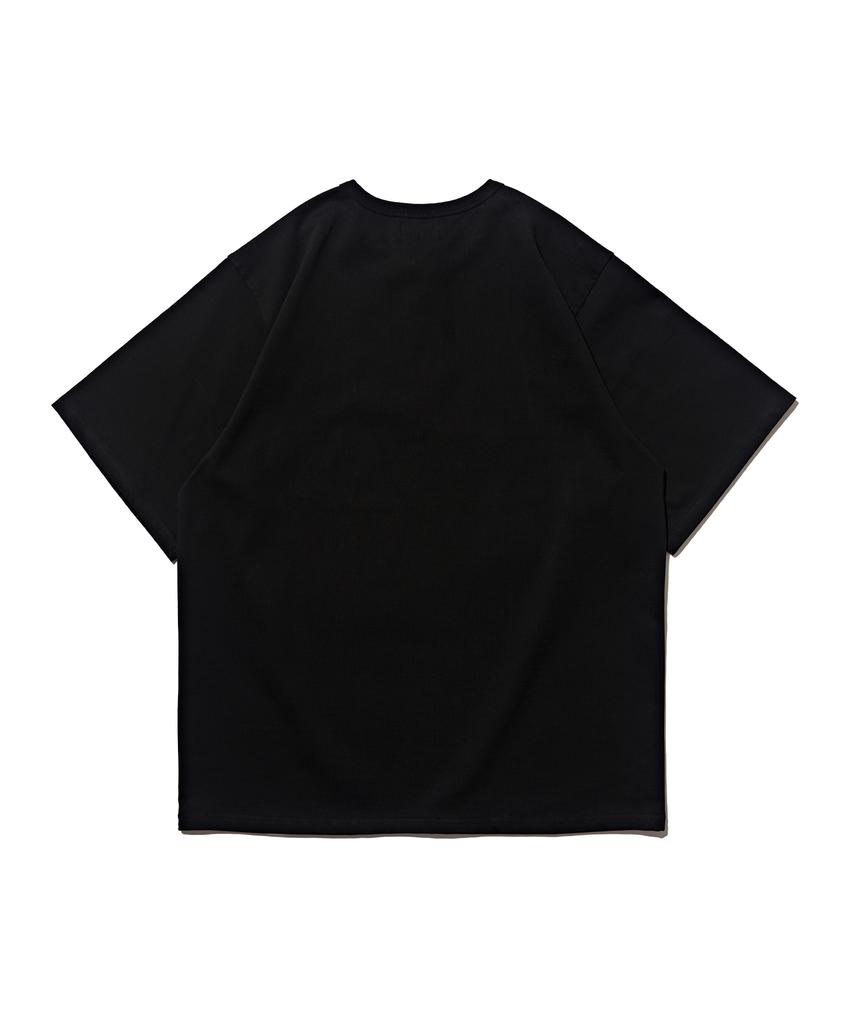 CARGOBROS Henley Neck Cool Aero Short Sleeve T-Shirt (Black)