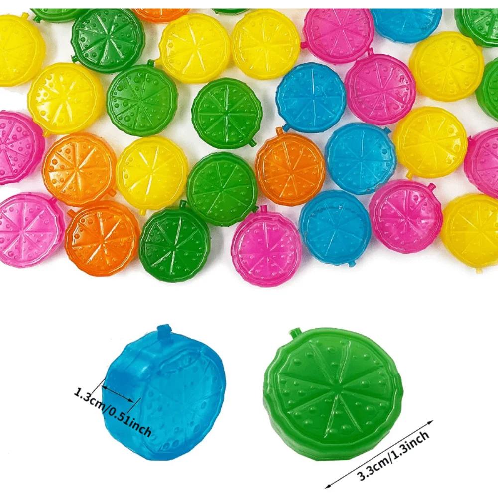 20Pcs Reusable Plastic Quick-Freeze Easy-to-Clean Fake Ice Cubes for Making Cold Appealing Drinks
