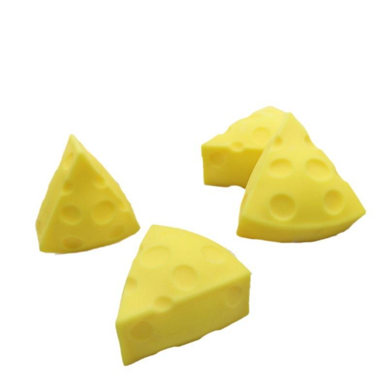 Kids Adult Squeeze Toy Simulation Cheese Squeeze Toys Soft Cute Decompressing Pinching Cheese Sticky Slow Rebound
