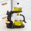 1 Set Of Lazy Tea Set Magnetic Water-separating Rotating Tureen High Borosilicate Glass Tea Making Machine Automatic Songshan Glass Teapot Tea Can Tea