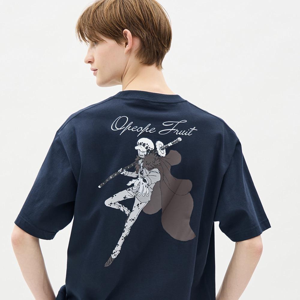

GU by Uniqlo Graphic T с коротким рукавом ONE PIECE 5 69 NAVY/XXL