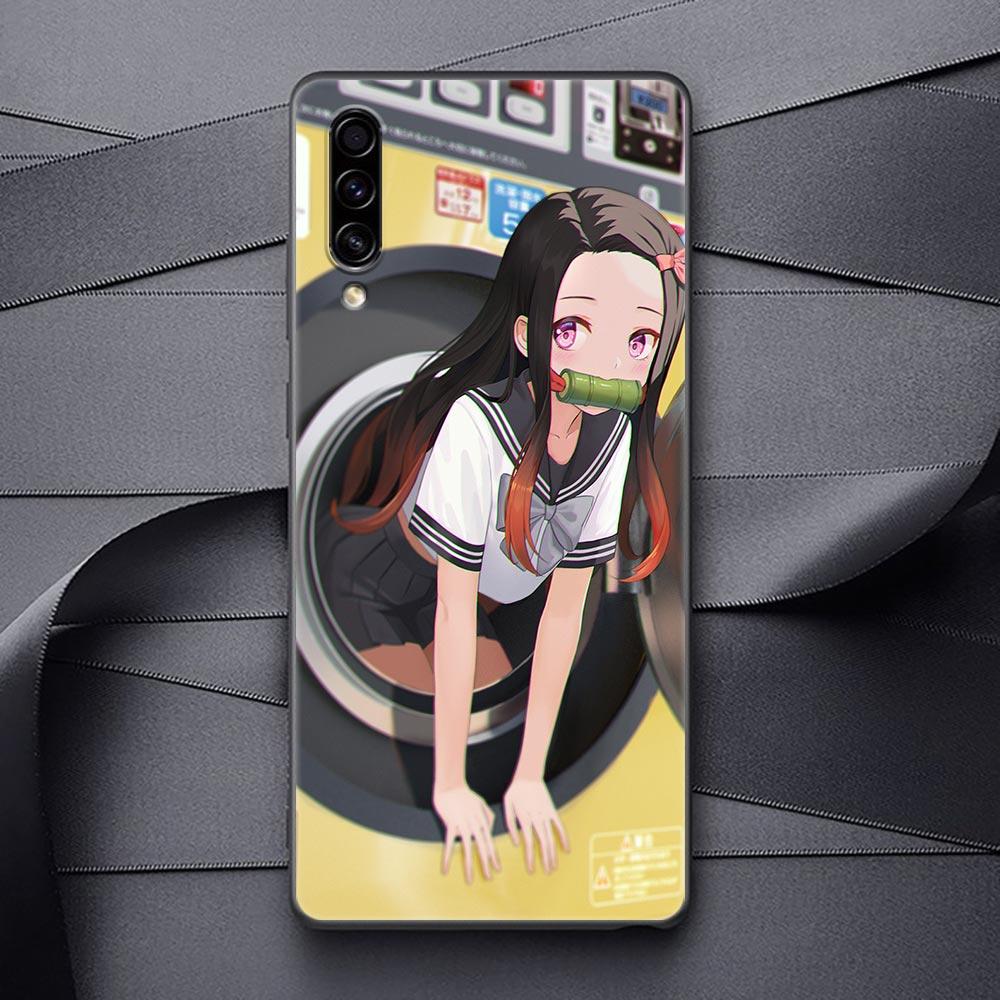 Sexy Mädchen Dämon Slayer Anime Telefon Fall Für Samsung Galaxy A90 A80 A70 A70S A60 A50 A40 A30 A30S A20S A20E A10 a10E Schwarze Abdeckung