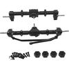 Generic 1:12 Front and Rear Axle Housing Set, Front and Rear Bridge Repair Parts, Practical Bridge Shaft Complete Set for MN168 Model Trucks, Black