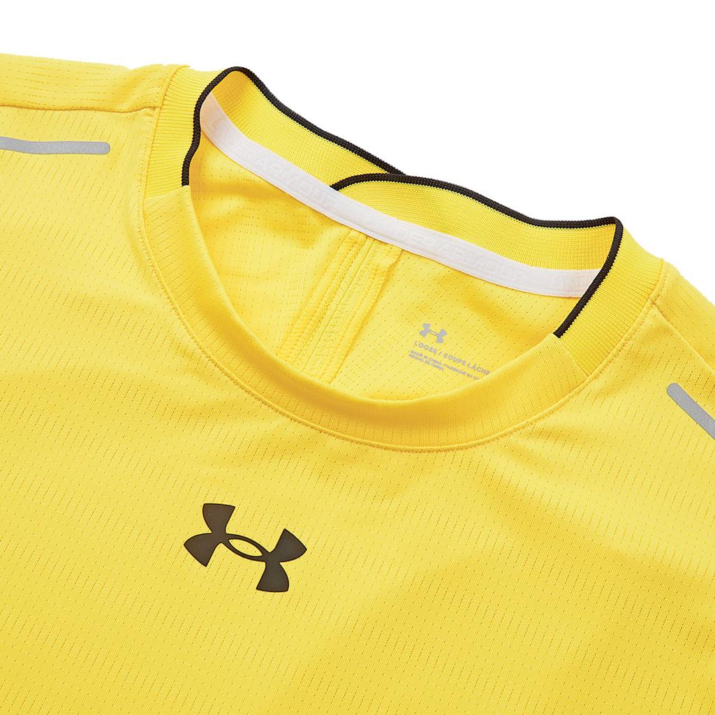 Under Armour Sports Jersey Running Workout Daily Casual Dopamine Short Sleeve T-Shirt Unisex T-Shirt Yellow 22500509-790
