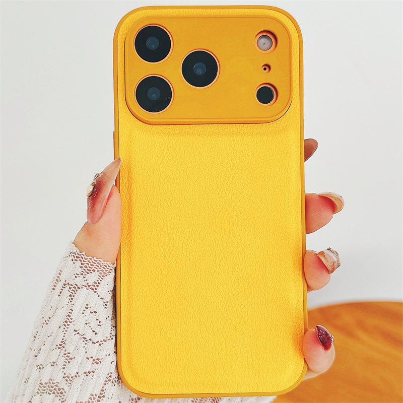 Litschi-Muster Leder Handyhülle für iPhone 17 Pro Max, 16, 15, 14, 13