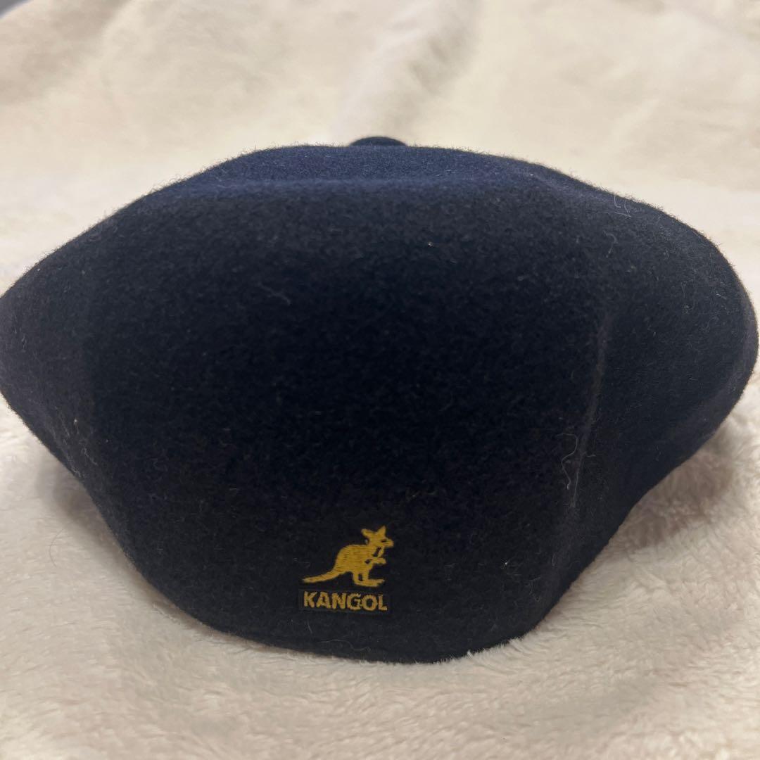 Used KANGOL wool beret black