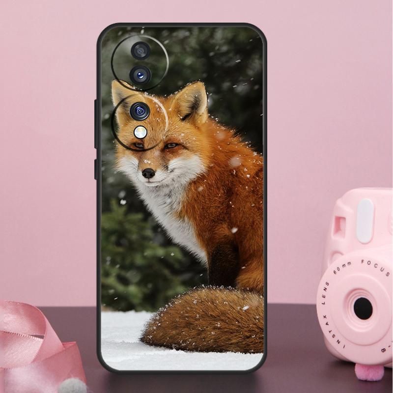 Cute Fox In Autumn Case For Honor 200 400 Pro 50 70 90 X9a X9b X9c X9d X8b X8c Win Magic 7 Lite 5 6 8 Pro Cover