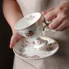 Ceramic Coffee Mug Cappuccino Cup Novelty 220ml,Latte Set,Latte Art with Saucer for