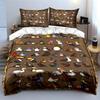 Colorful cartoon bird illustrations. Bedding sets Duvet cover sets Duvet covers Pillowcases(1 * Duvet Cover 2 * Pillowcases without duvet insert)