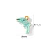 2Pcs 304 Stainless Steel Ocean Jewelry Charms Pearlescent Enamel Whale Turtle Starfish Crab 18K Gold Plated Pendant DIY Necklace