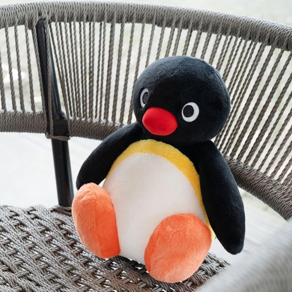 Peluche Pinguino Antartico Seduto Alto 30 Cm Con Occhi Rotondi E Testa Nera - Un Carino Oggetto Decorativo Per Bambini Come Regalo