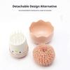 Cleaning Brush Easter Chicken Handle Non-Scratch Cleaning Ball Removable Scrubber Ergonomic Grip Kitchen Stove Sink Brush