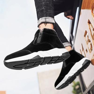 Fashion With Fur Warm Male Shoes Winter Men's Snow Boots Designer New Original Deals Comfortable Offers In Promotion Y2k Non Slip Cheap