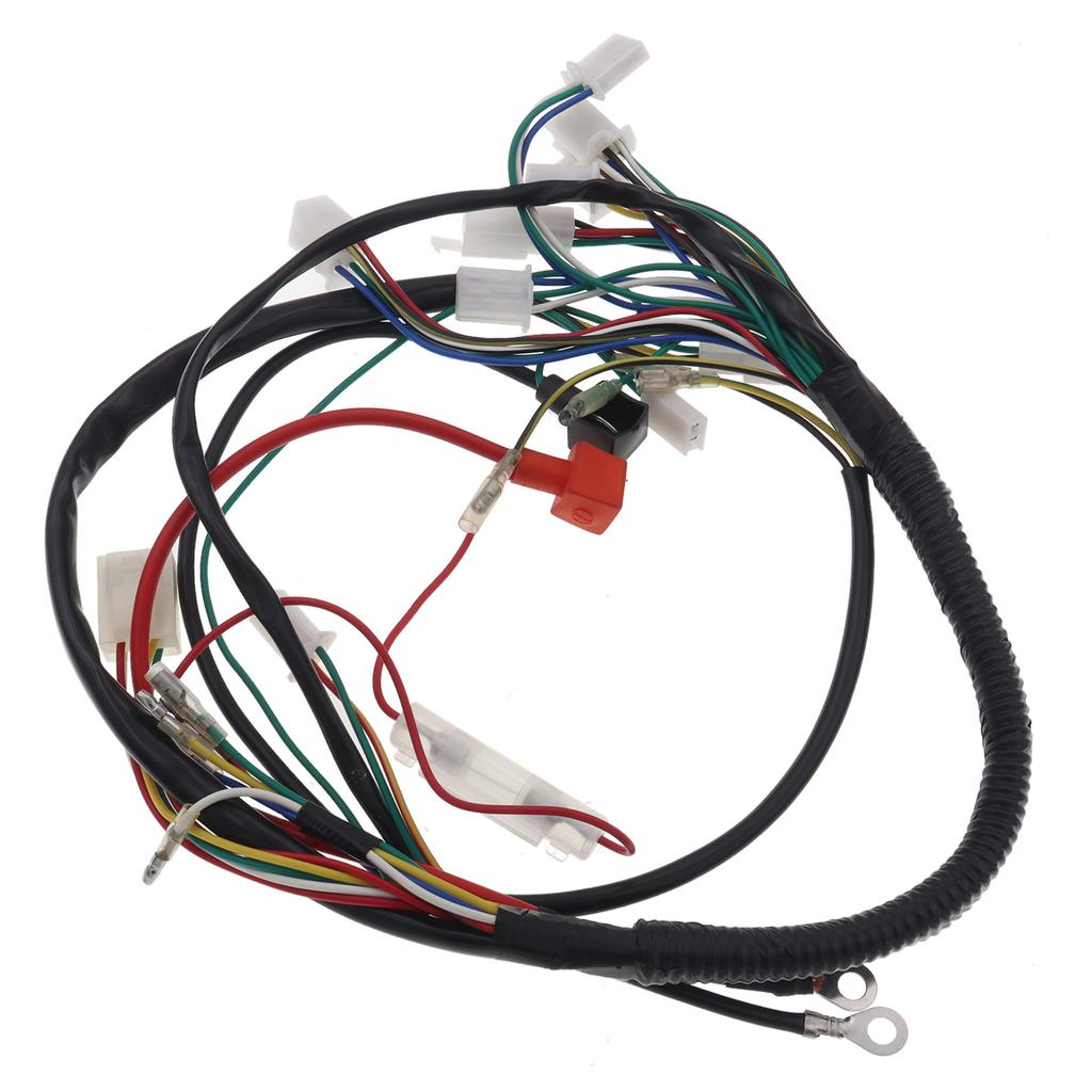Chicote Elétrico Completo para ATV Quad Pit Bike Buggy Go Kart 50cc 70cc 90cc 110cc 125cc