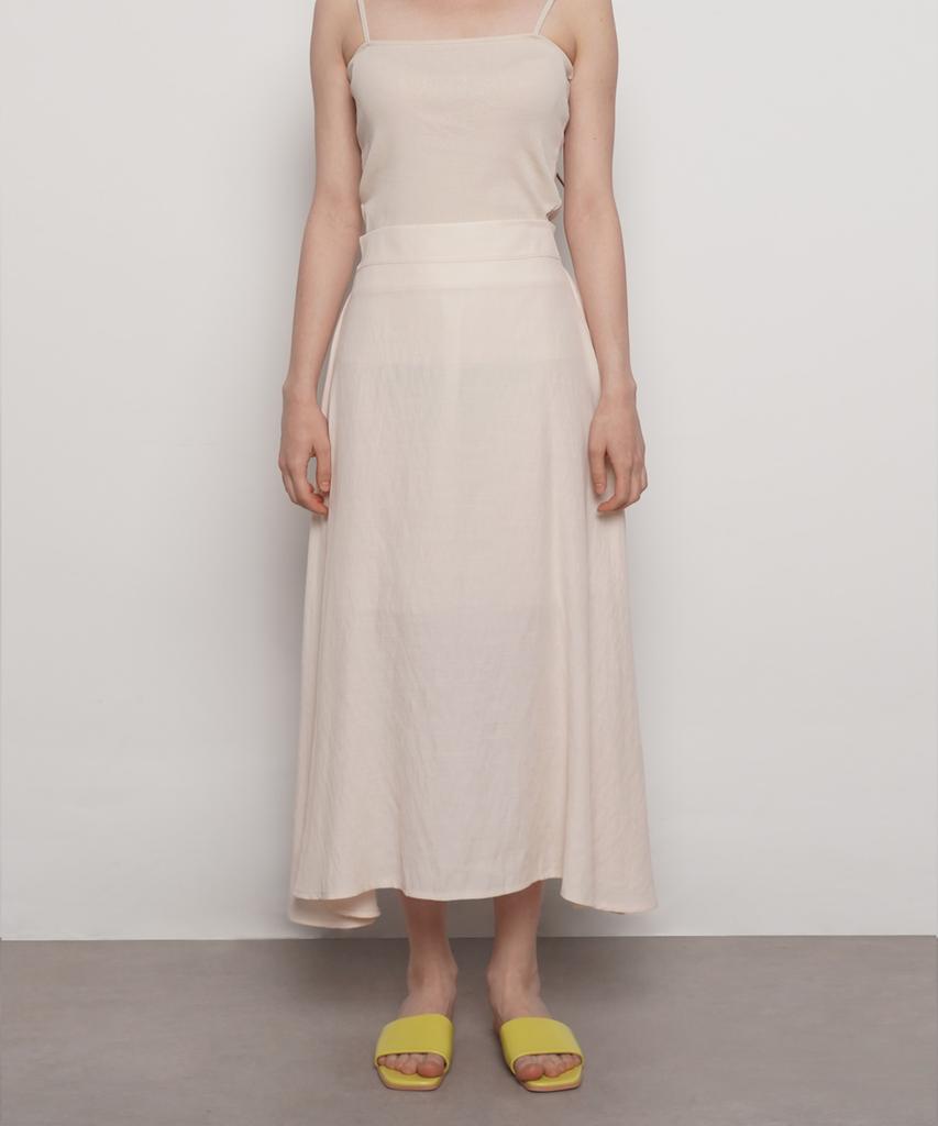 THE-ABON W27 Tu Iong Flared Skirt Sky