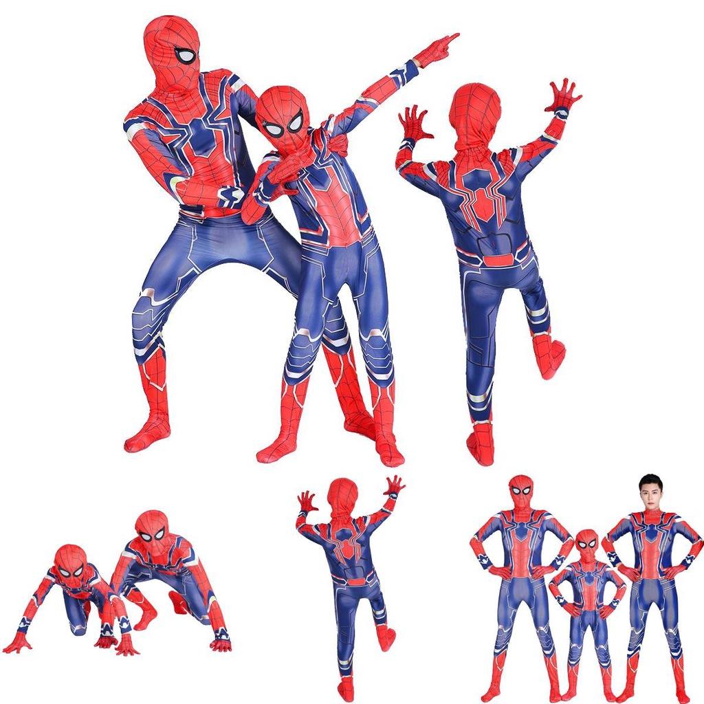 Exquisite Iron Spider-man Cosplay Costume Featuring Perfect Stitches For Halloween Fun