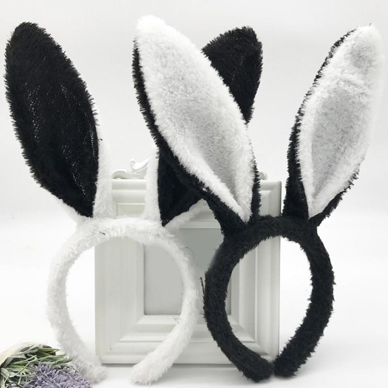 Serre-tête Oreilles de Lapin Cosplay Serre-tête Oreilles d'Animal Serre-tête Pelucheux Accessoires de Costume Thème Fille Fête Headwear